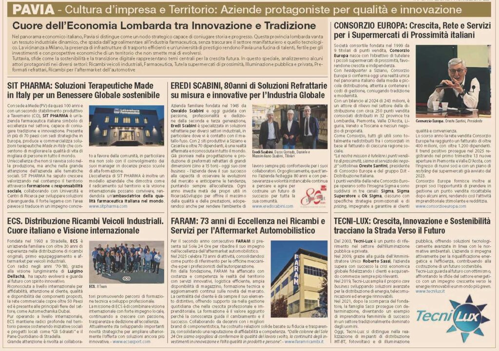 SIT Pharma compare sul Sole 24Ore con l'articolo: "Soluzioni terapeutiche made in italy per un benessere globale sostenibile"