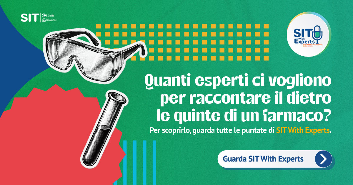 Quanti esperti ci vogliono per raccontare il dietro le quinte di un farmaco? Per scoprirlo, guarda tutte le puntate di SIT With Experts