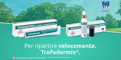 Representation of different ways in which "Trofodermin" is currently being sold (cream or spray).